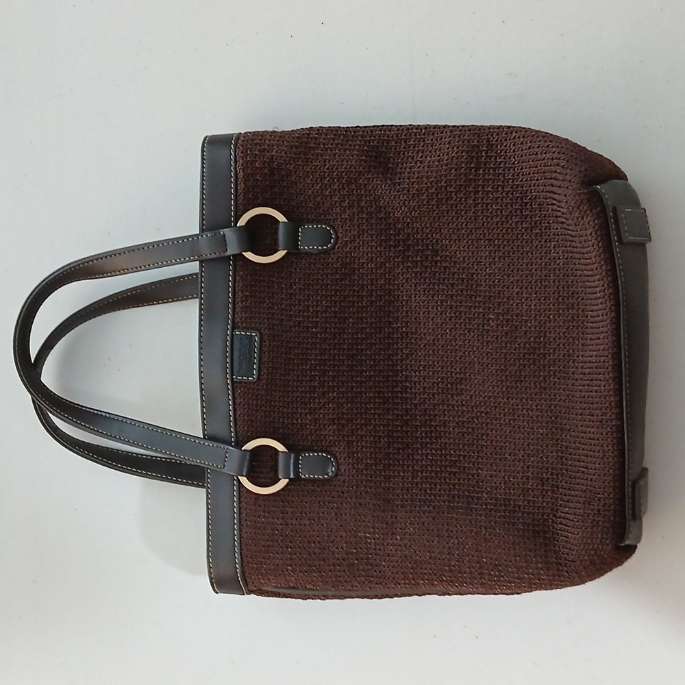THE SAK, ELLOIT LUCCA, Brown Knit Tote Bag